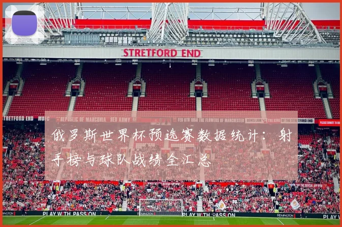 俄罗斯世界杯预选赛数据统计：射手榜与球队战绩全汇总